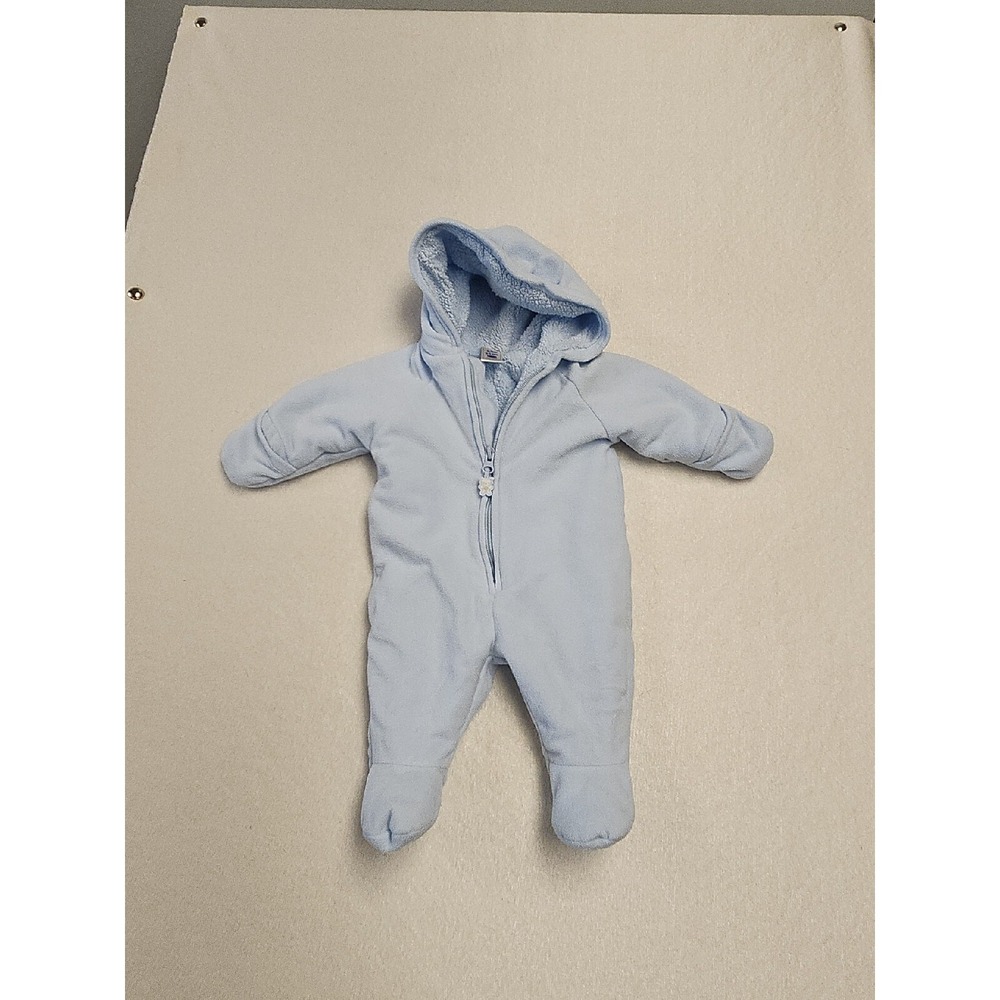 Old‎ Navy Baby Bunting Fleece Suit 0-3 Months Navy Blue Warm